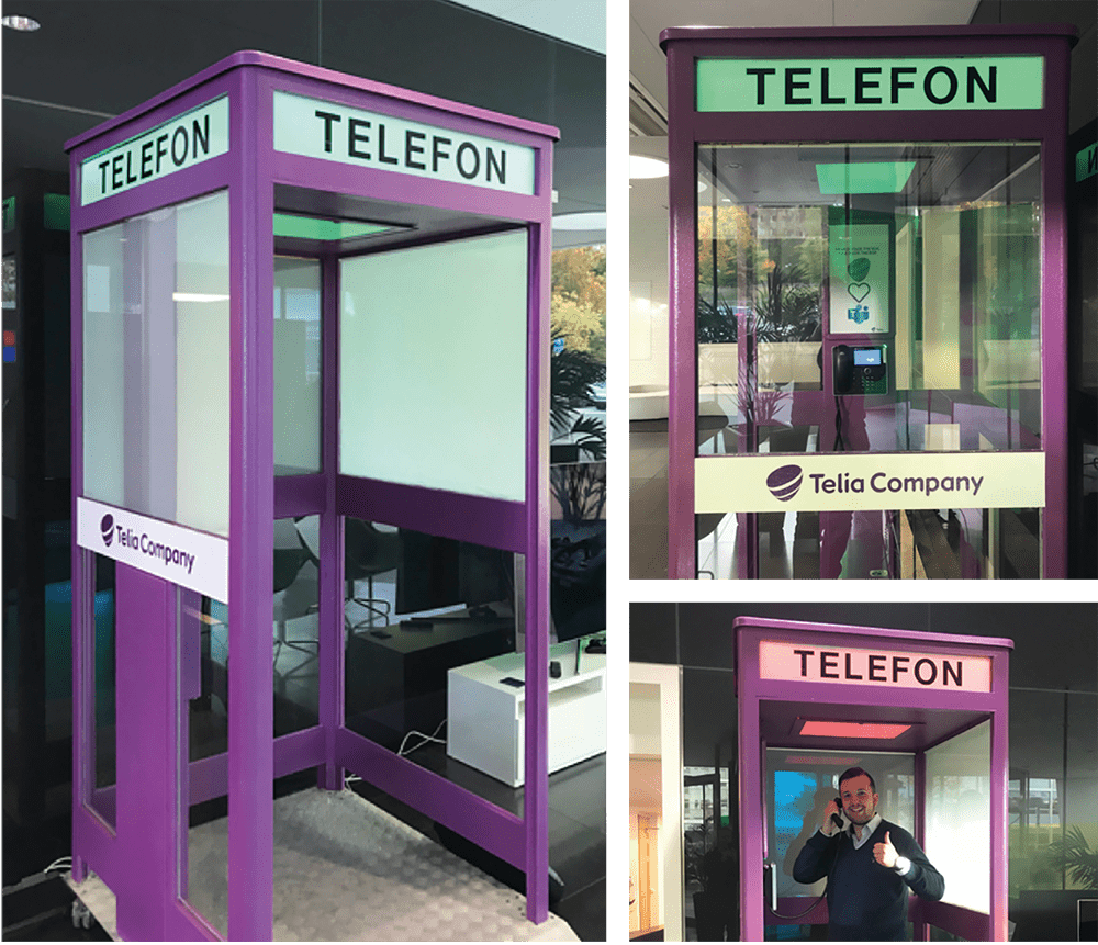 Telia telefonkiosk