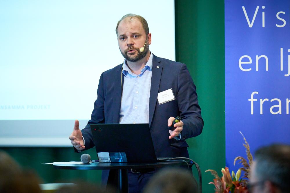Glasbranschföreningens vd Erik Haara talar på Kongressen i Malmö 2023