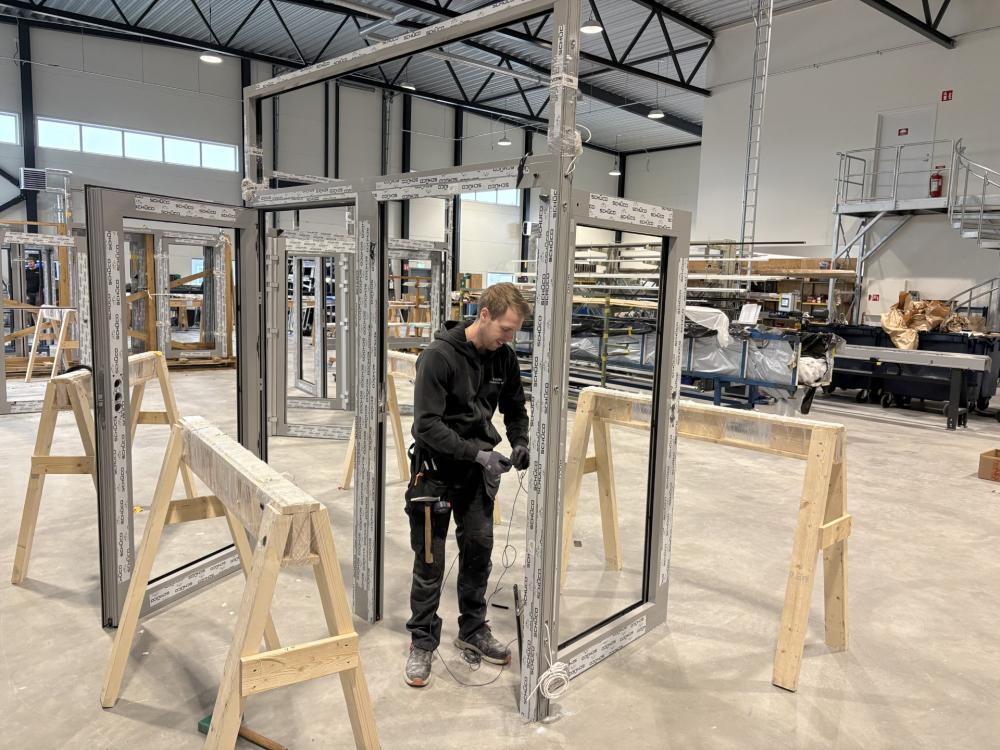 Albin Kagevik, anställd på Tannefors Glas
