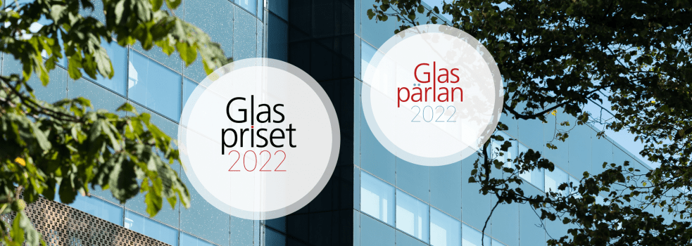 Logotyperna för Glaspriset och Glaspärlan 2022