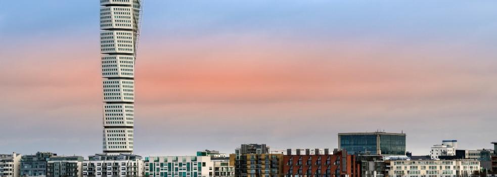 Turning torso i skymning