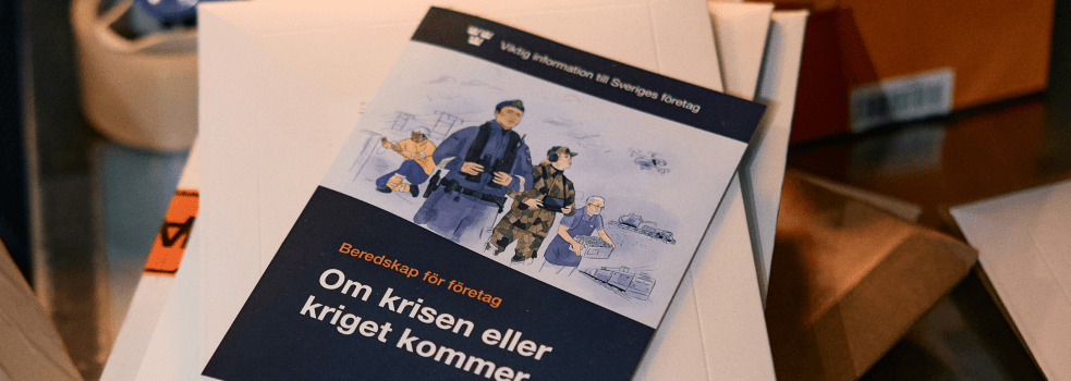 Bild på broschyren beredskap för företag