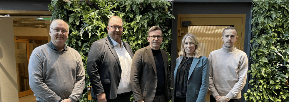 Distriktsordföranden, ordförande och vd i Glasbranschföreningen