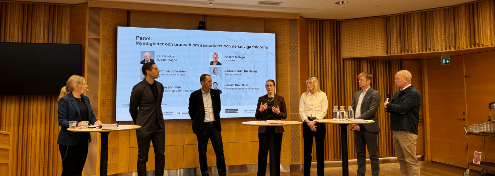 panelsamtal under webbinariumet om beredskapsfrågan för Sveriges företag