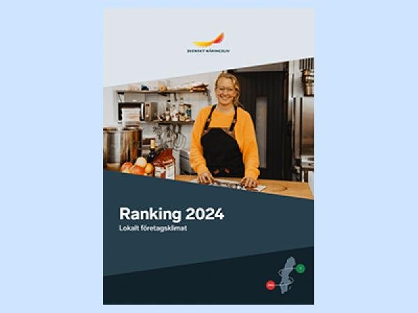 Framsidan på Svenskt Närlingslivs rapport om Svenskt företagsklimat