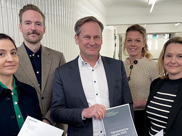 Avtalsansvariga från Unionen, Ledarna, veriges Ingenjörer och Glasbranschföreningen