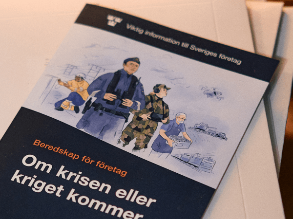 Bild på broschyren beredskap för företag