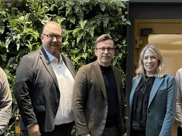 Distriktsordföranden, ordförande och vd i Glasbranschföreningen