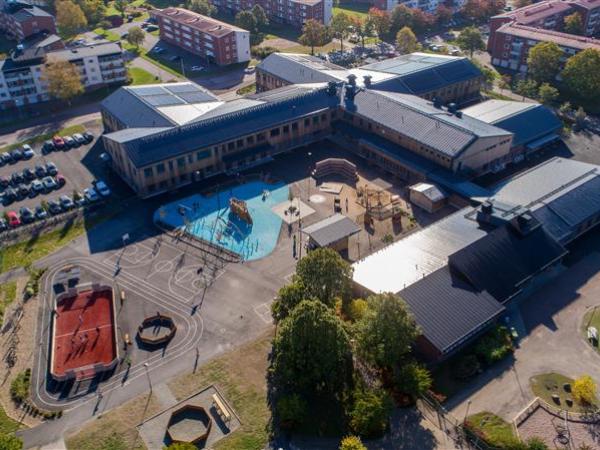 flygbild över åkraskolan