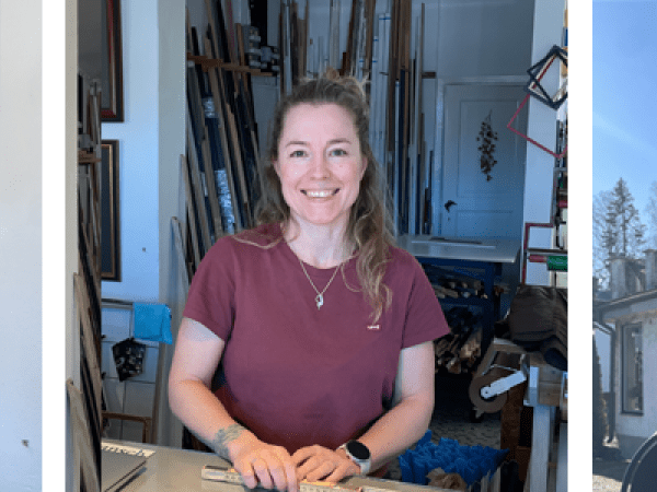 Ramboden i Ornäs och konstinramaren Johanna Vaker Holver