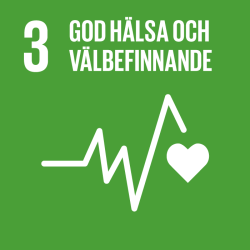Logga för FN:s tredje globala mål 