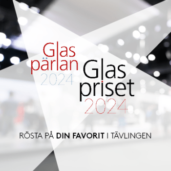 Logotyperna för Glaspriset och Glaspärlan