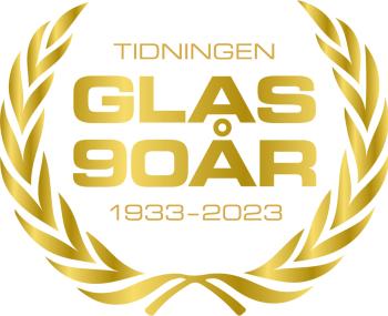 Logotype - tidningen Glas 90 år